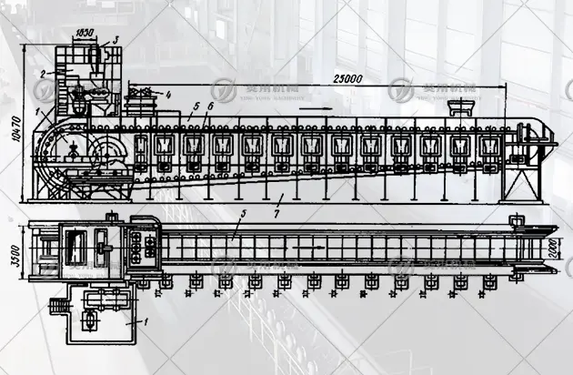 带式烧结机工作原理图